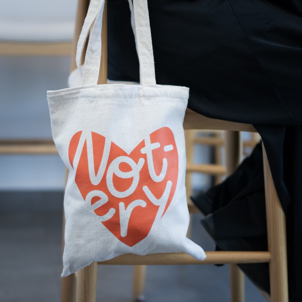 Canvas Tote – Heart Logo (Natural)