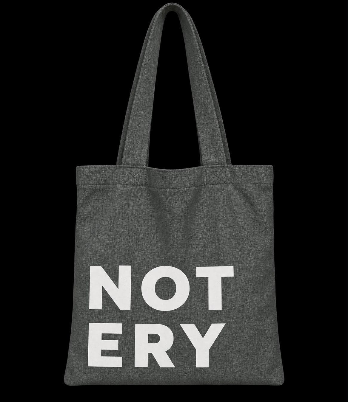 Canvas Tote – NOTERY Wordmark (Olive)